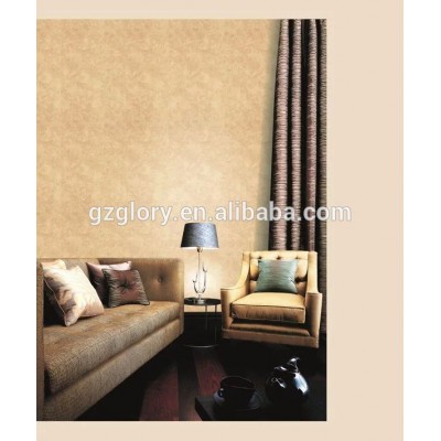 Glory luxury home wallpaper classic style optional color PVC embossed bedroom wallpaper